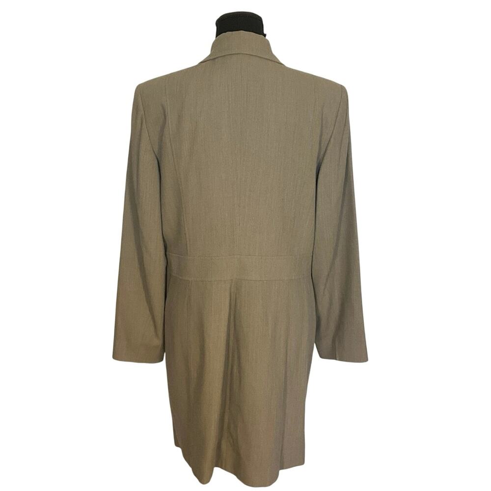 Pendleton Beige Wool Blend Single-Breasted Coat - Picture 4 of 10